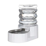 RIZZARI 5L Automatic Pet Waterer - Gravity-fed Stainless Steel Water Dispenser, 100% BPA Free, Leak-proof, Easy to clean - Feeder for Cats and Dogs - Indoor/Outdoor
